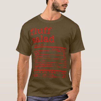 Fluff Salad Nutrition Facts Matching Thanksgiving  T Shirt