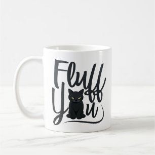 Fluff You, Cat Humor Kaffemugg