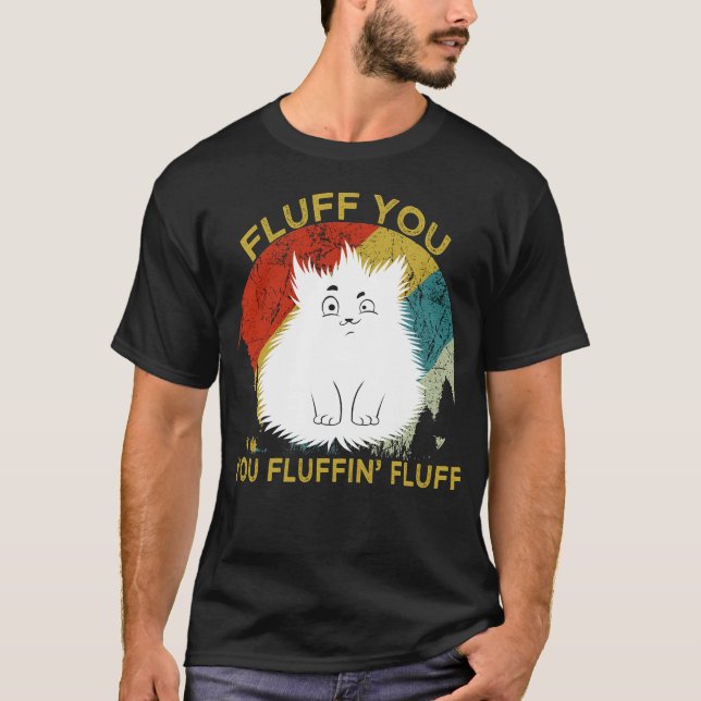 Fluffa åt dig Fluffin' Kattunge T Shirt (Framsida)