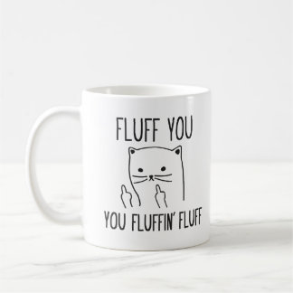 FLUFFA DIG DEN ROLIGA KATTKAFFEMUGGEN KAFFEMUGG