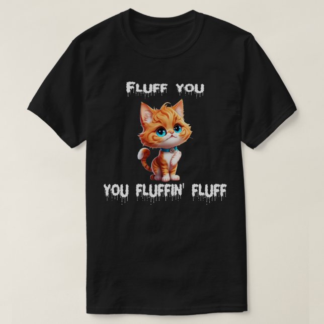 fluffa med fluffin fluff t shirt (Design framsida)