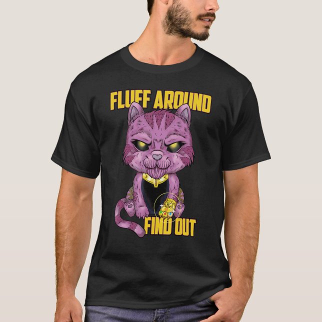 Fluffa runt och ta reda på, Grumpy Kitty, Sarksati T Shirt (Framsida)
