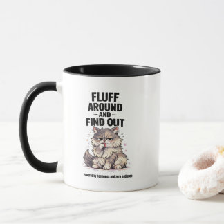 Fluffa runt och ta reda på Perimenopaus Kaos Katt Mugg