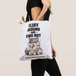 Fluffa runt och upptäck Perimenopause Kaos Katt Tygkasse