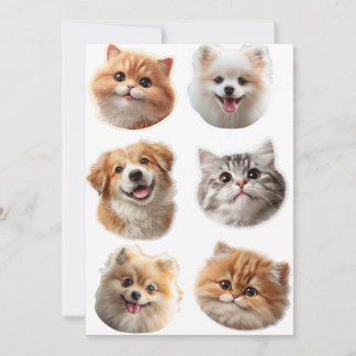 Fluffar runt julkort