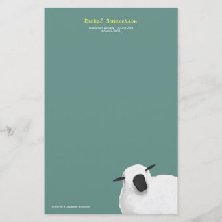 Fluffig fårPersonalizable brevpapper