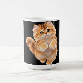 Fluffig kattunge kaffemugg