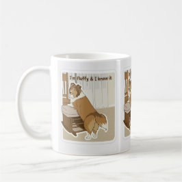 Fluffig sheltie kaffemugg