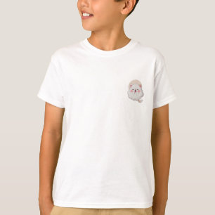 Fluffig Vit Moln Katt Skrattande Barn T Shirt