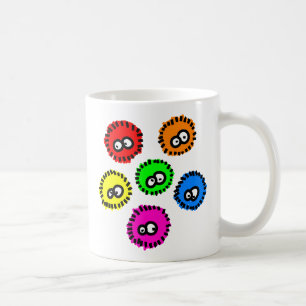Fluffiga bakterier kaffemugg