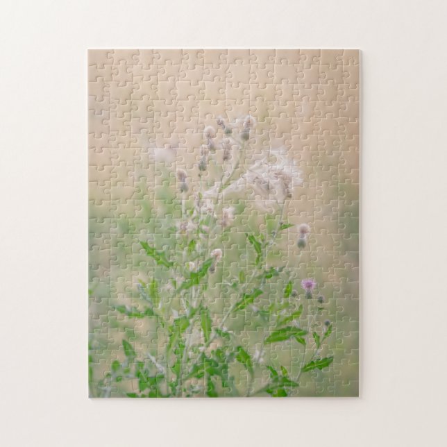 Fluffiga blommor pussel (Vertikal)
