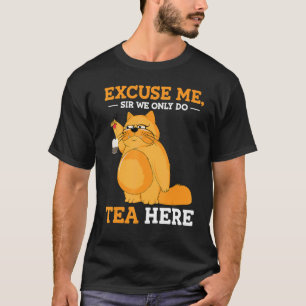 Fluffiga Cranky Katt För Te T Shirt