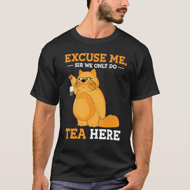 Fluffiga Cranky Katt För Te T Shirt (Framsida)