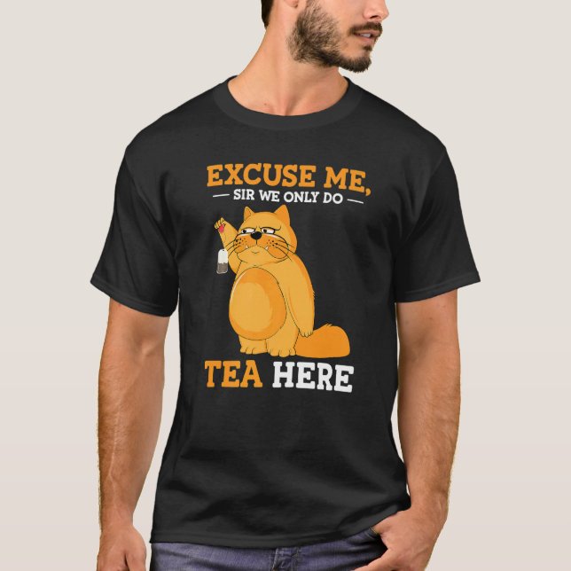 Fluffiga Cranky Katten För Te T Shirt (Framsida)