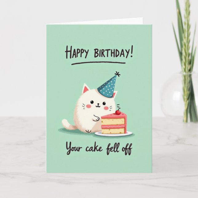 Fluffiga kattfestkort kort (Framsida)