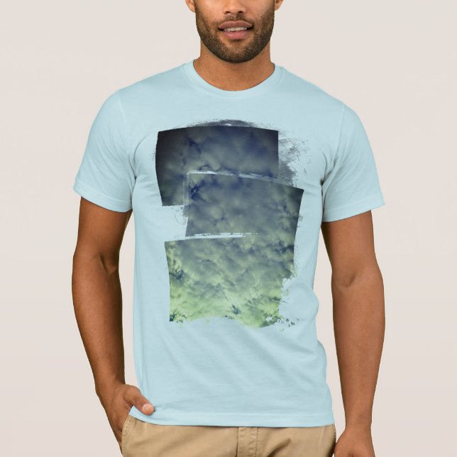 Fluffiga Vita Moln T-shirt (Framsida)