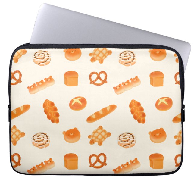Fluffigt bageribröd variation japansk stil mellanm laptop fodral (Framsidan)