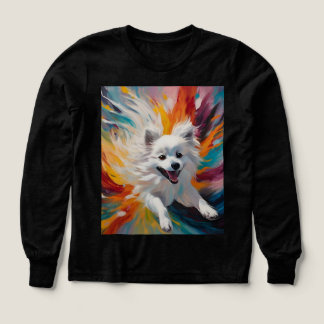 Fluffin’ Adsible - Japansk Spitz Långärmad Shi T Shirt