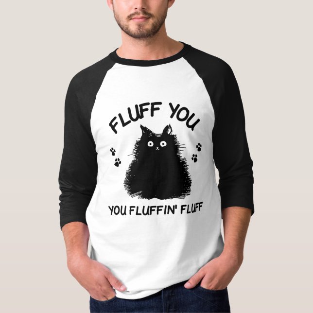 Fluffin Fluff Kattunge T-Shirt (Framsida)