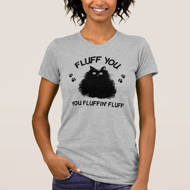 Fluffin Fluff Kattunge T-Shirt (Framsida)