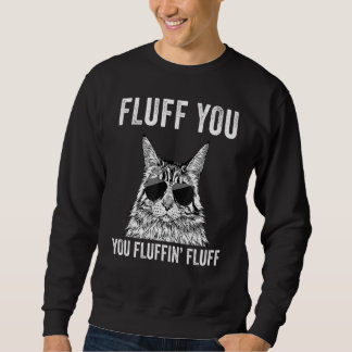 Fluffin Fluffin Fluffy Maine Coon Ca Lång Ärmad Tröja