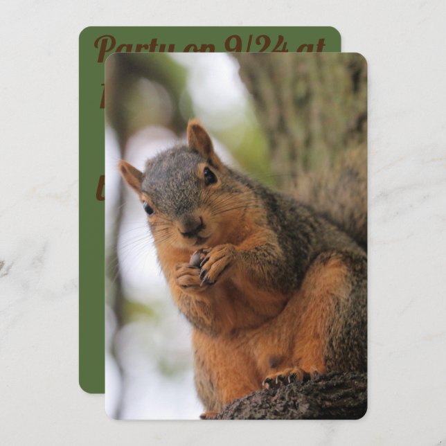 Fluffkin Inbjudningar (Fram/baksida)