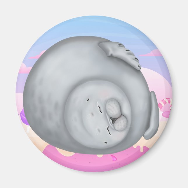 Fluffsäl Magnet (Framsidan)