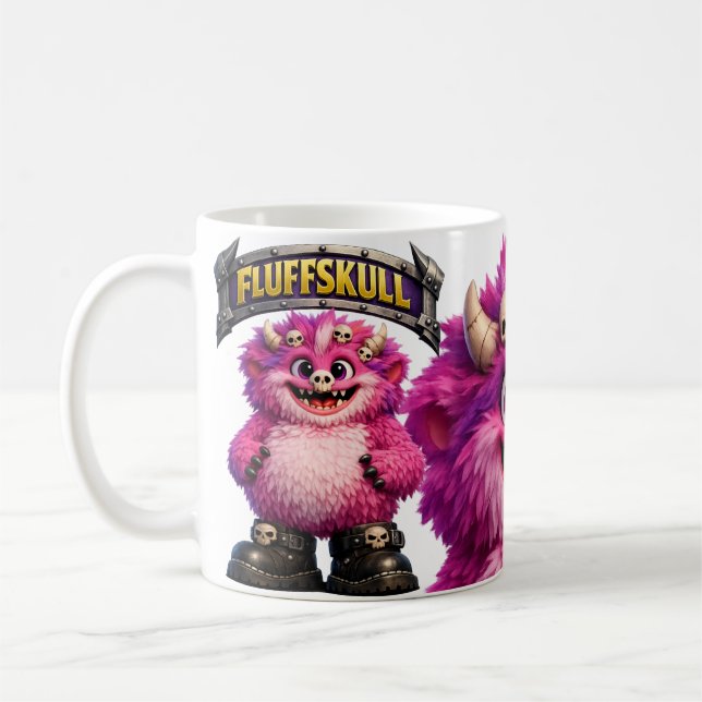 Fluffskalle Monster Kaffemugg (Vänster)