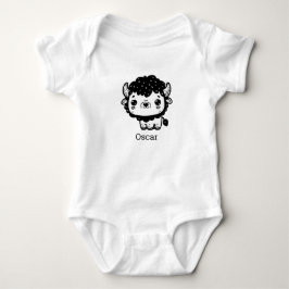 Fluffy Bison Baby - Kawaii Farm Animal Art T Shirt