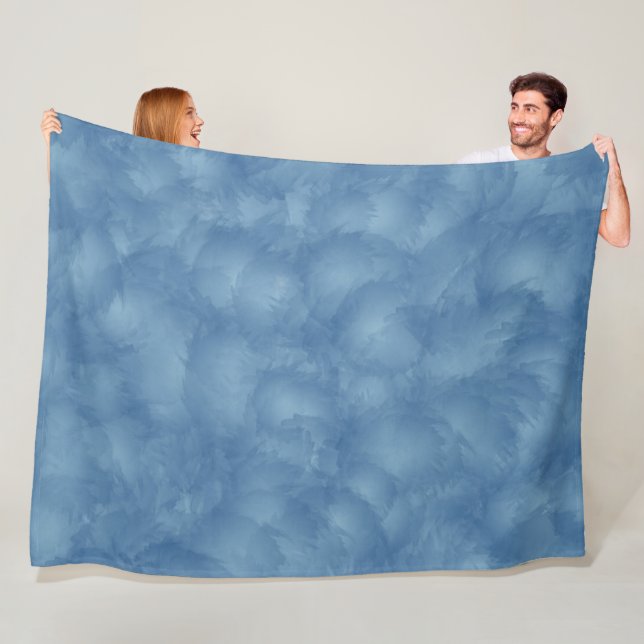 Fluffy Blue Fleece Blanket (På plats)