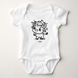 Fluffy Buffalo Baby - Kawaii Farm Animal T Shirt