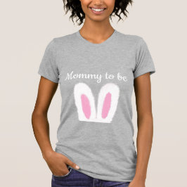 Fluffy bunny eyers babydusch mamma att vara t shirt