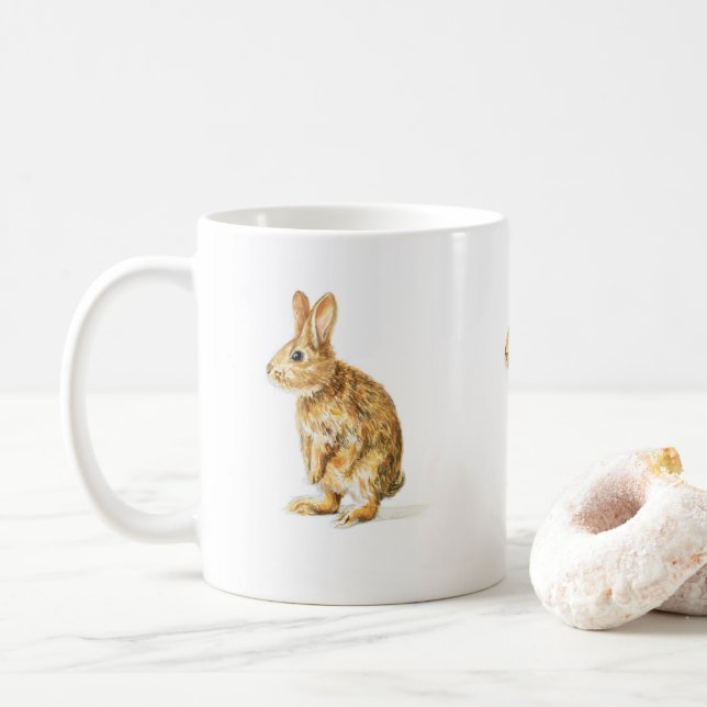 Fluffy Bunny - Kaffemugg (Med munk)