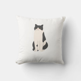 Fluffy Cat Pillow Personalize Kudde