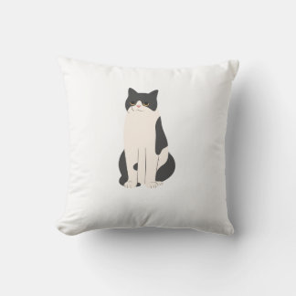Fluffy Cat Pillow Personalize Kudde