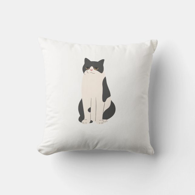 Fluffy Cat Pillow Personalize Kudde (Framsida)