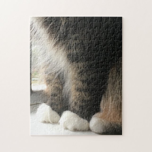 Fluffy Cat Tassar Pussel (Vertikal)