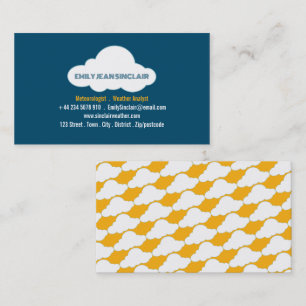 Fluffy Cloud Design, meteorolog Visitkort