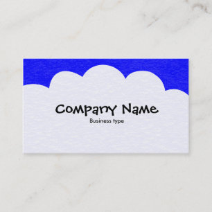 Fluffy Clouds - Blue Visitkort