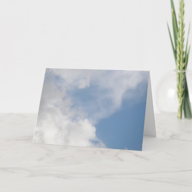 Fluffy Clouds Greeting Card Kort (Framsida)