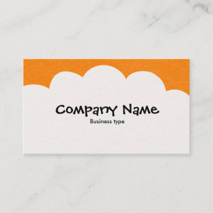 Fluffy Clouds - Orange Visitkort