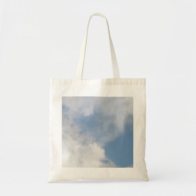 Fluffy Clouds Tote Bag Tygkasse (Framsidan)