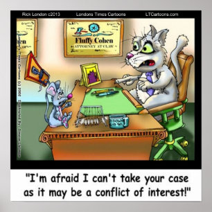 Fluffy Cohen Advokat @Claw Katt Advokat Affisch