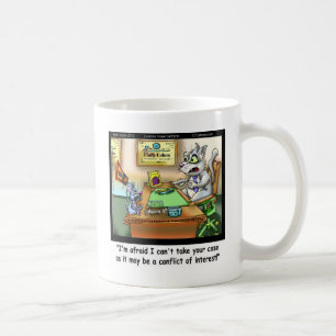Fluffy Cohen Advokat @Claw Rolig Katt & Jurist Kaffemugg