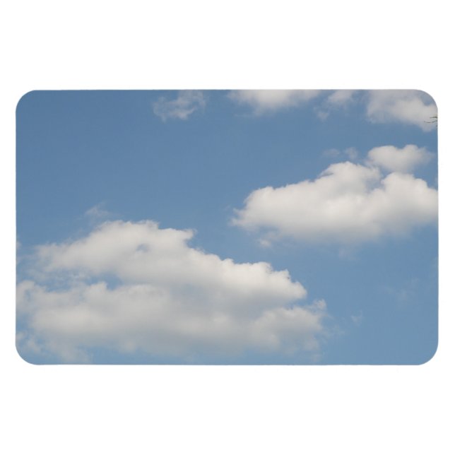 Fluffy Cumulus Clouds Premium Magnet (Horisontell)