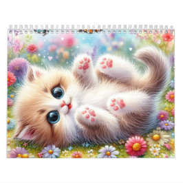 Fluffy Cute Kittens Kalender