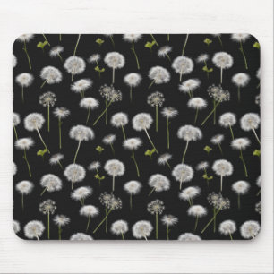 Fluffy Dandelions on Black Musmatta