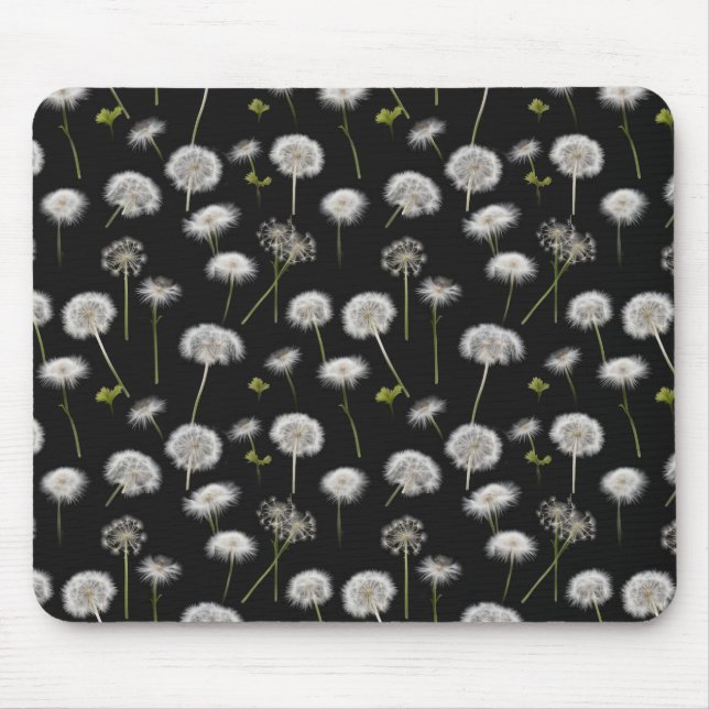 Fluffy Dandelions on Black Musmatta (Framsidan)