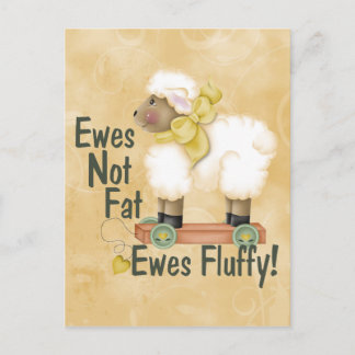 Fluffy Ewes Vykort