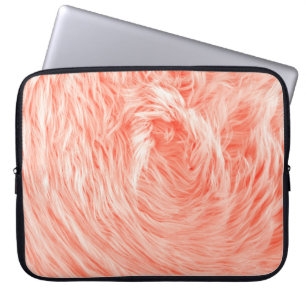 Fluffy fejk Textilier päls Laptop Fodral